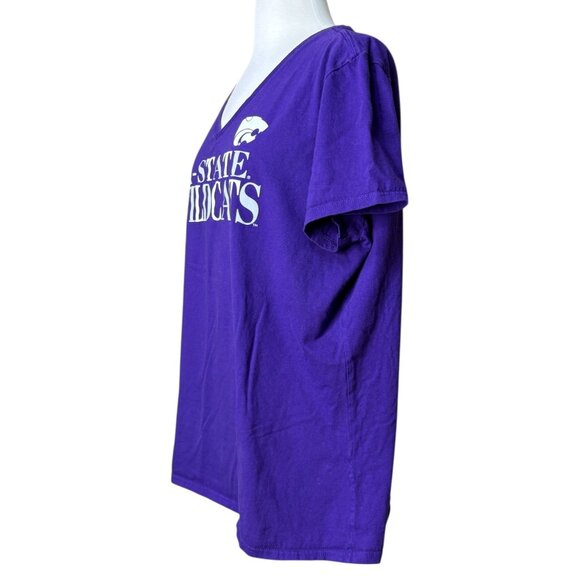 K-State Wildcat V-Neck Womens Tee Size 2XL - Picture 3 of 5